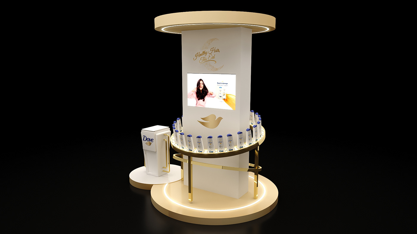 Pop-Up Round Cosmetic Display