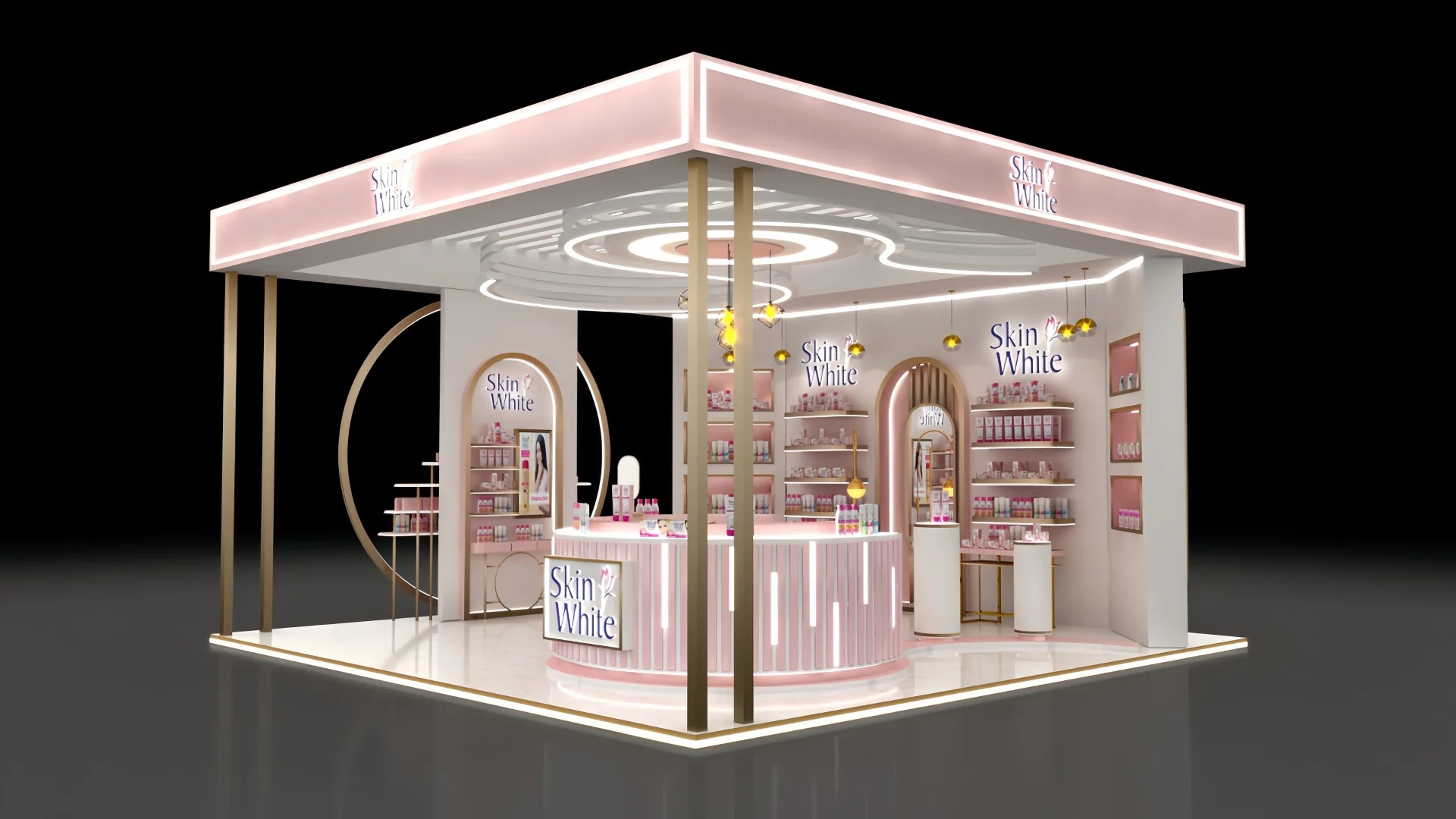 Mall Pop-up Cosmetic Booth