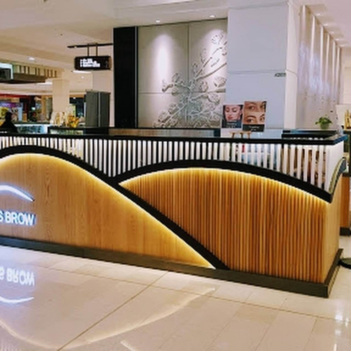 brow beauty kiosk design 