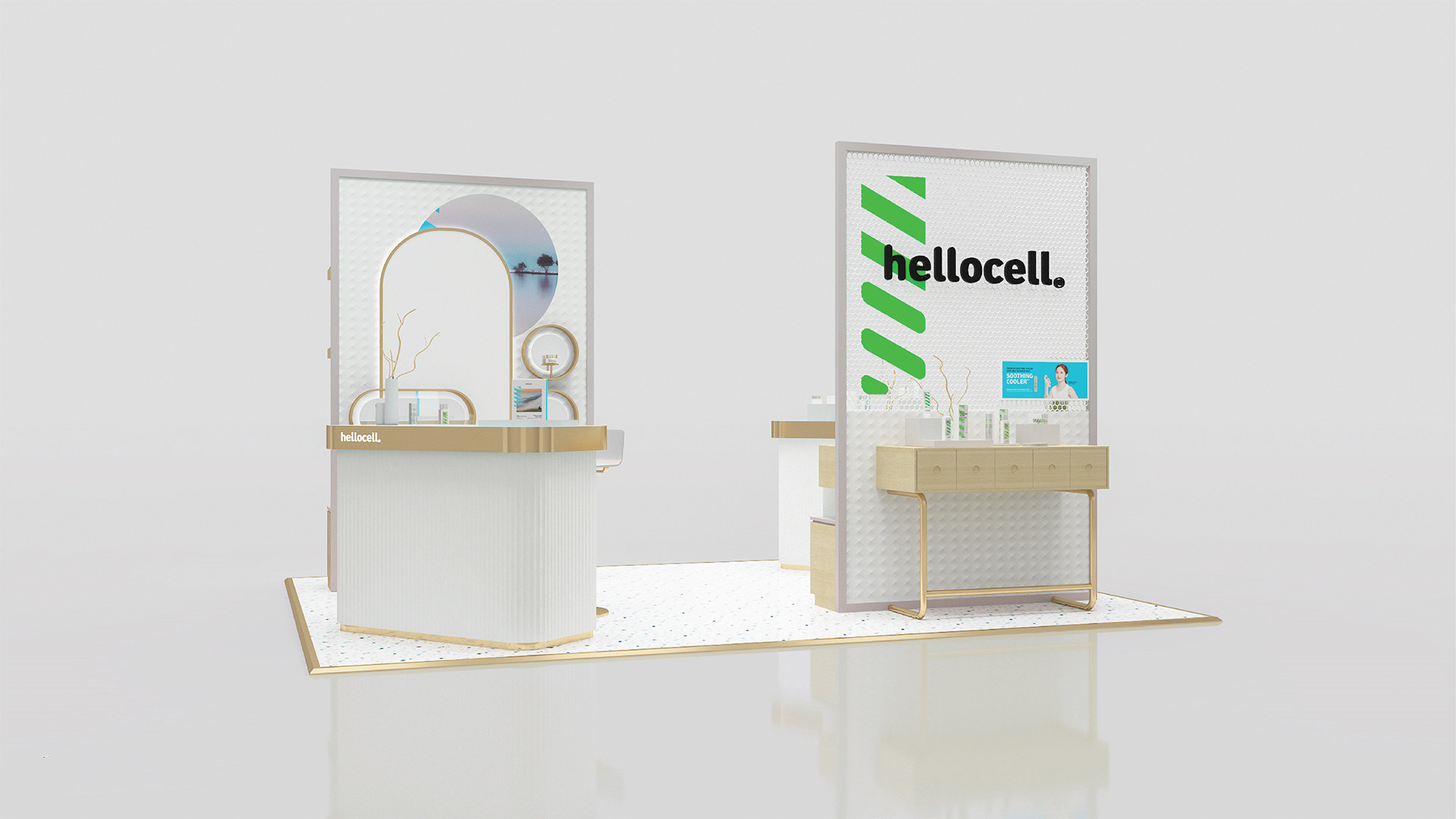 perfume kiosk