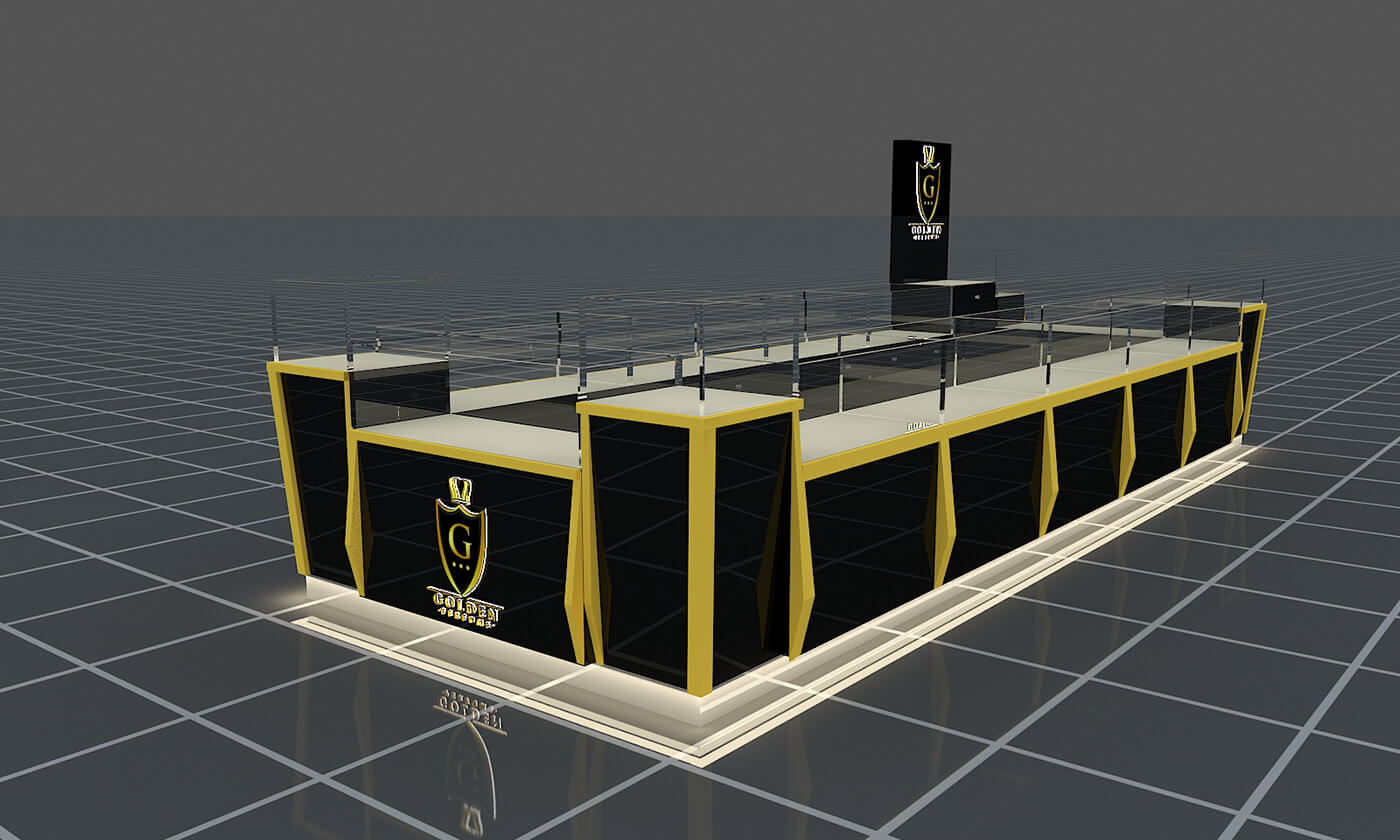 perfume kiosk design 