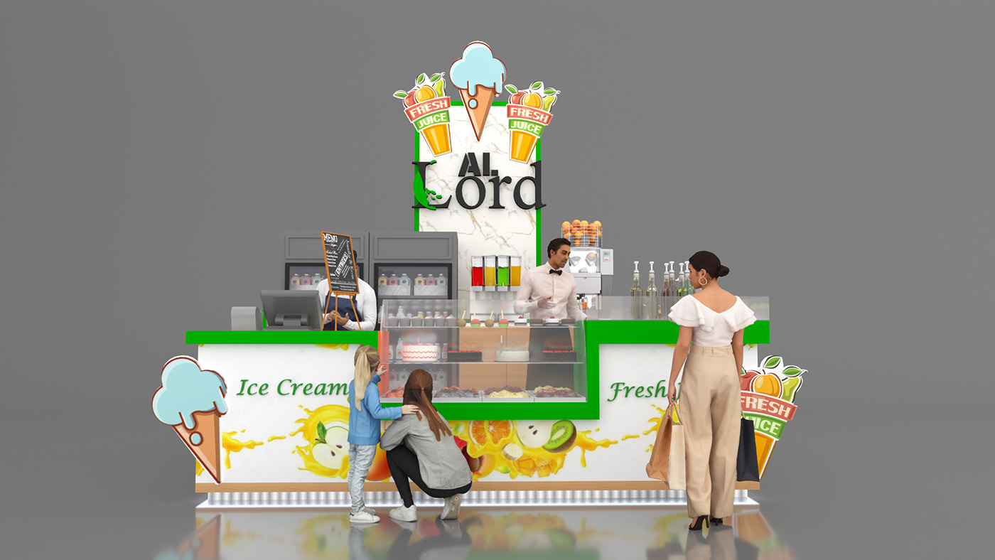 Creative Juice Kiosk