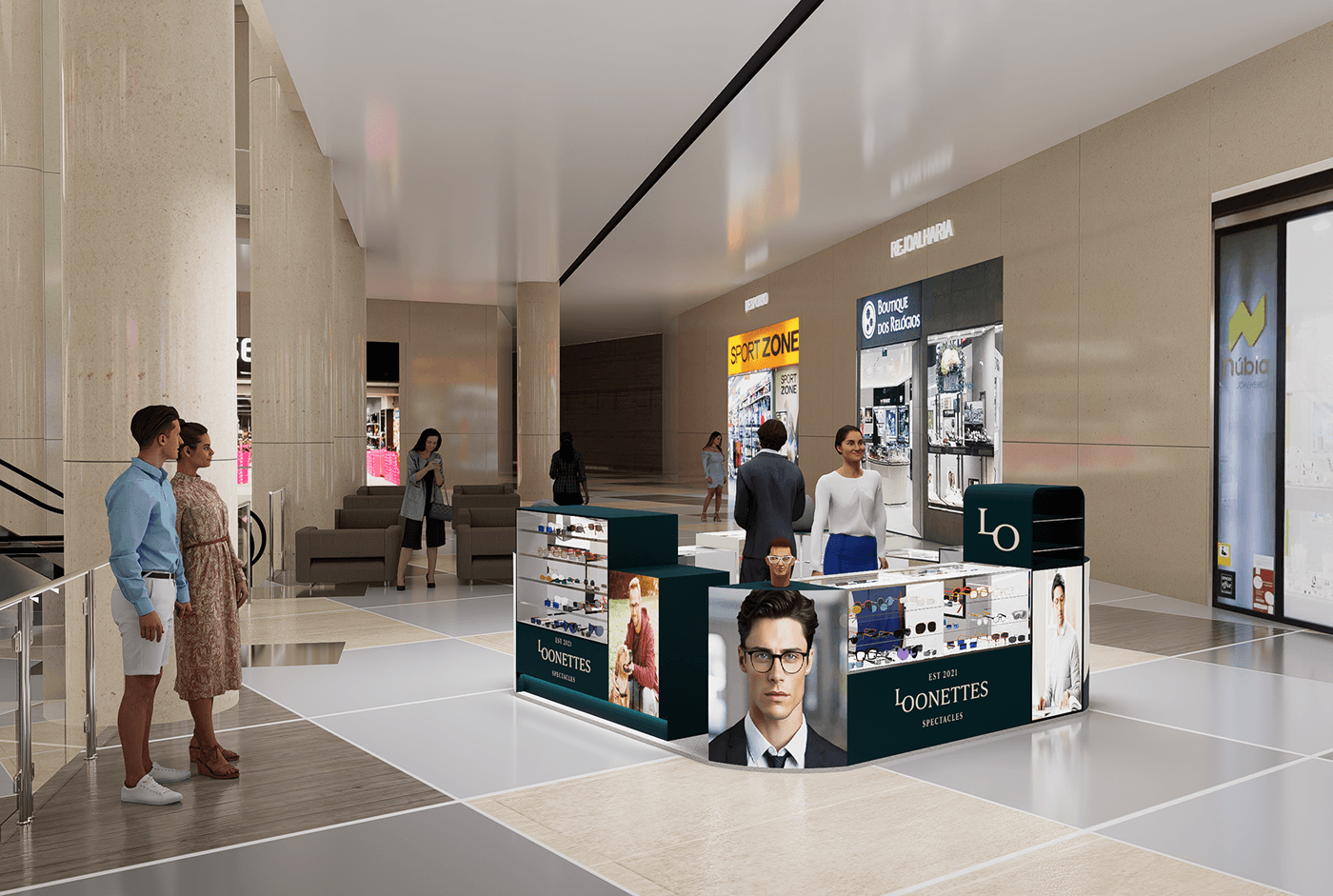 Glasses display kiosk