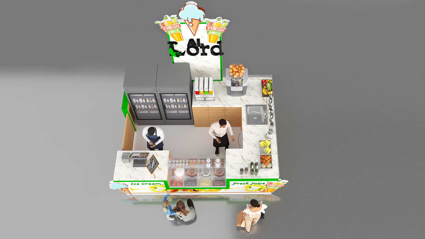Creative Juice Kiosk