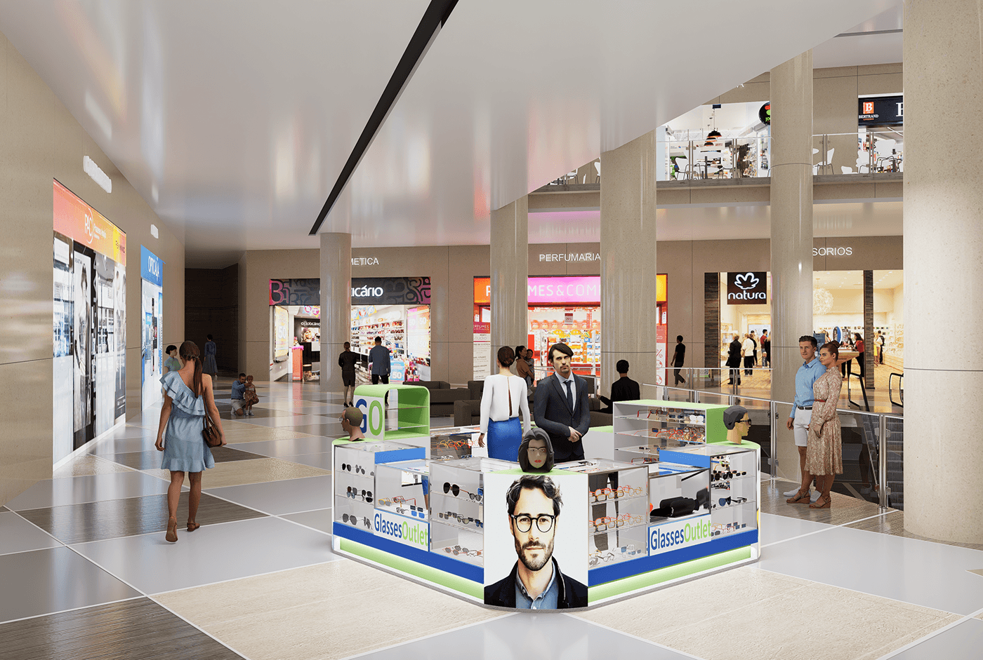Glasses display kiosk