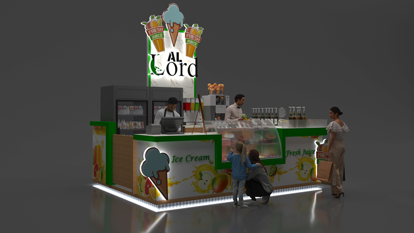 Creative Juice Kiosk