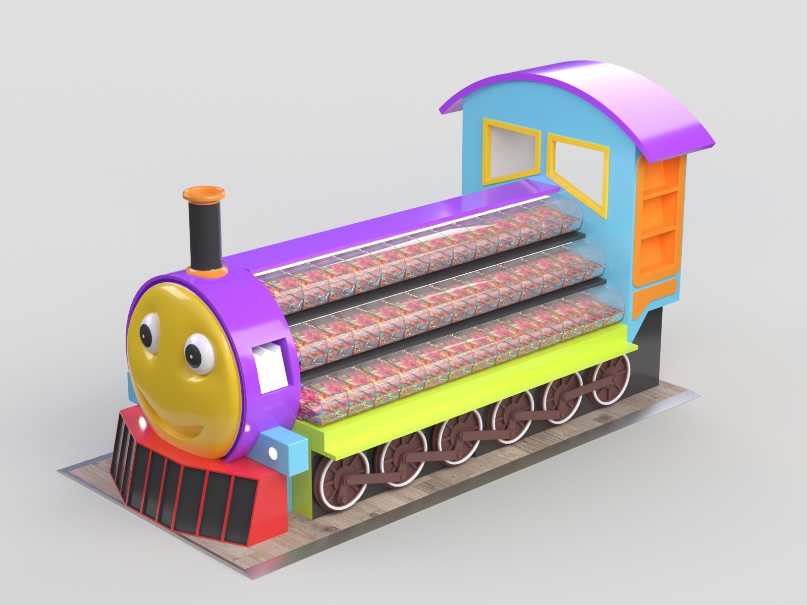 candy train kiosk