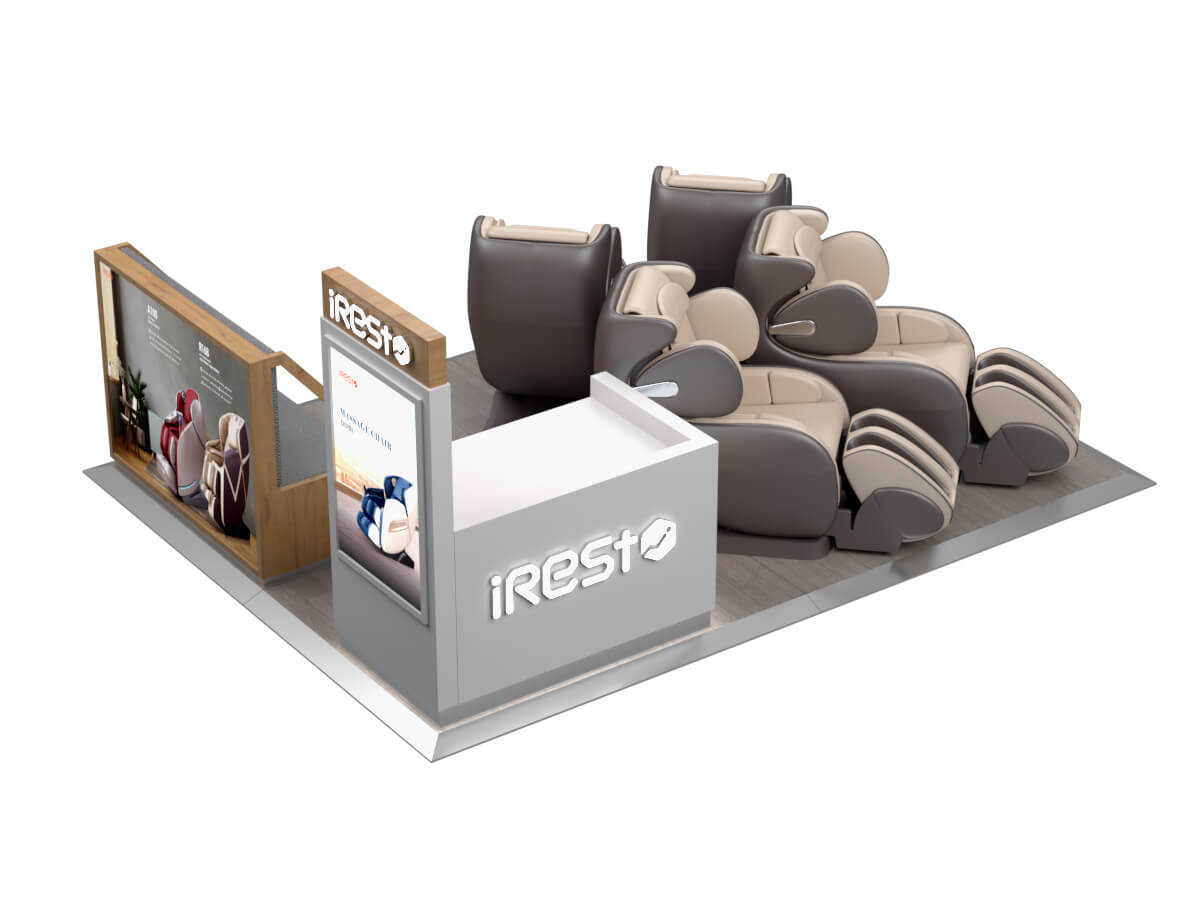 massage display booth