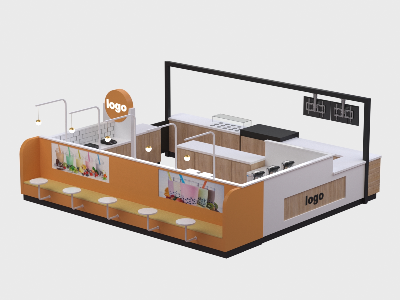 boba tea kiosk
