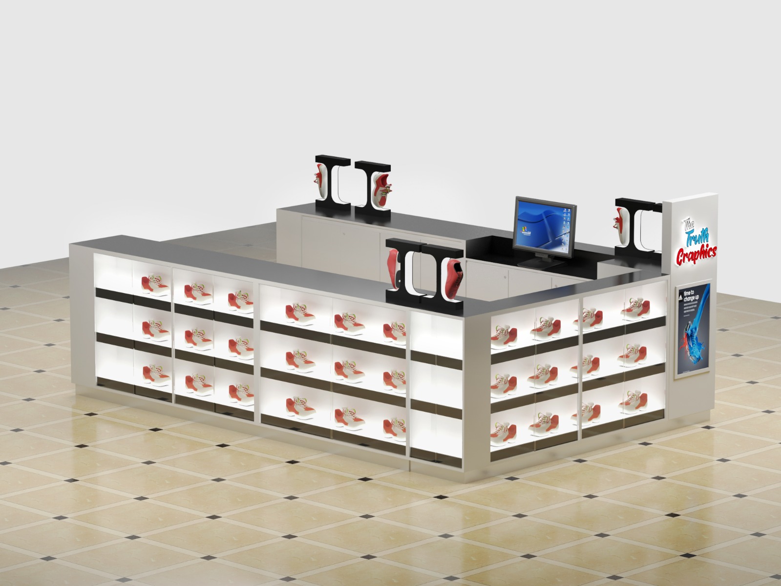 shoes kiosk