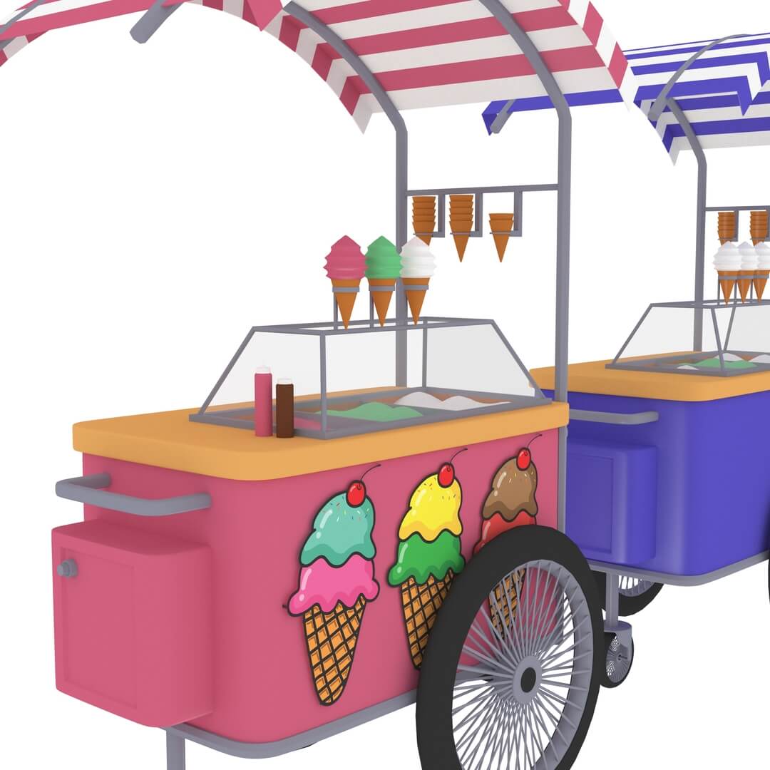 movable food cart 