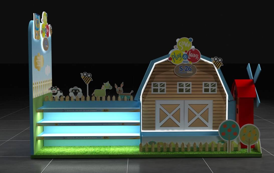 candy display shelves