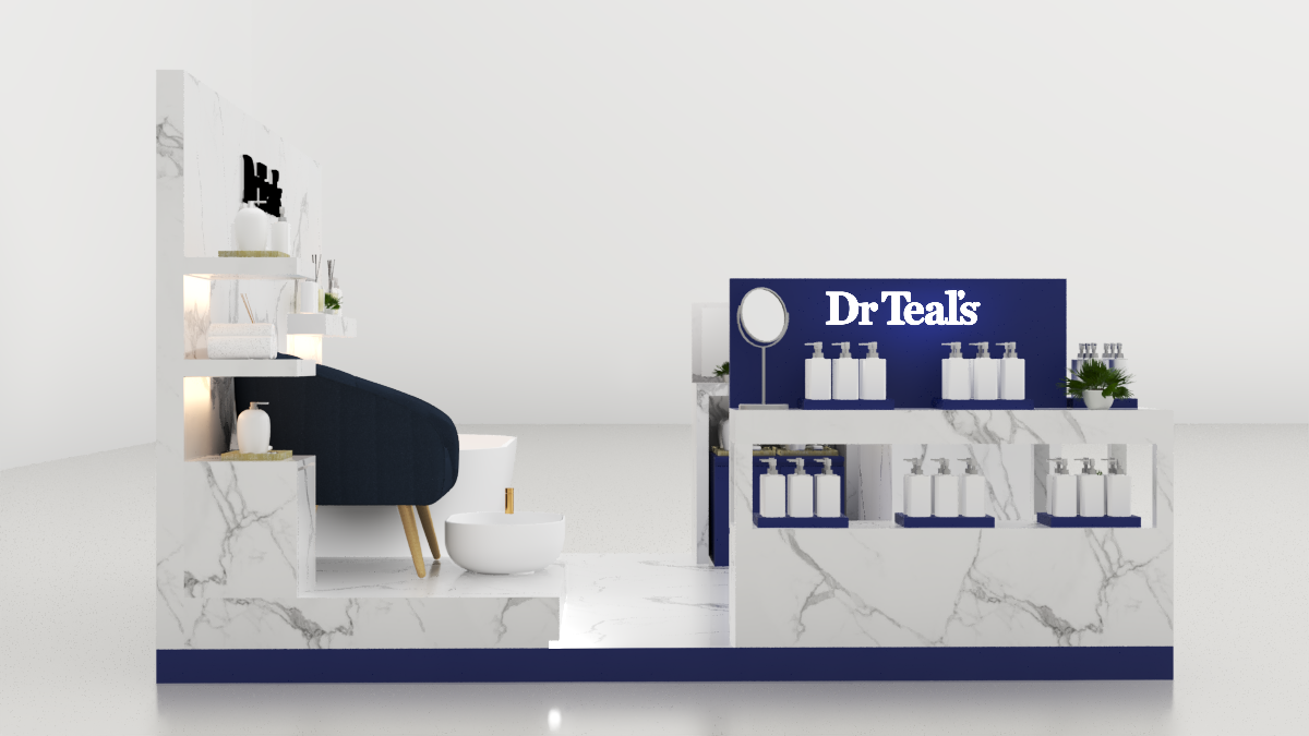 Skincare Display Counter