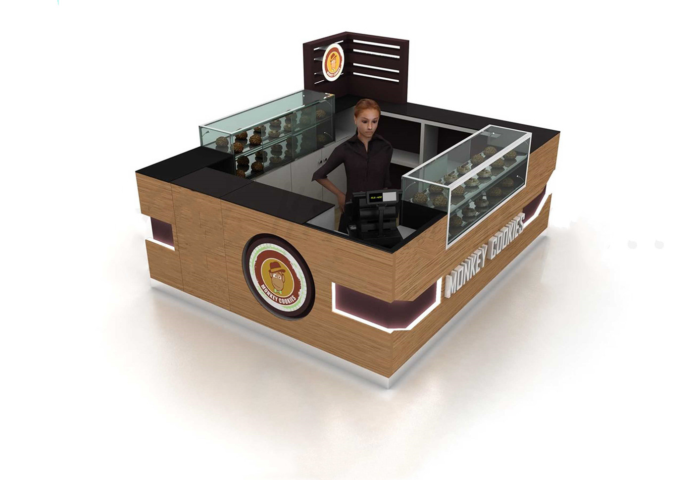 Wooden Cookie Kiosk 