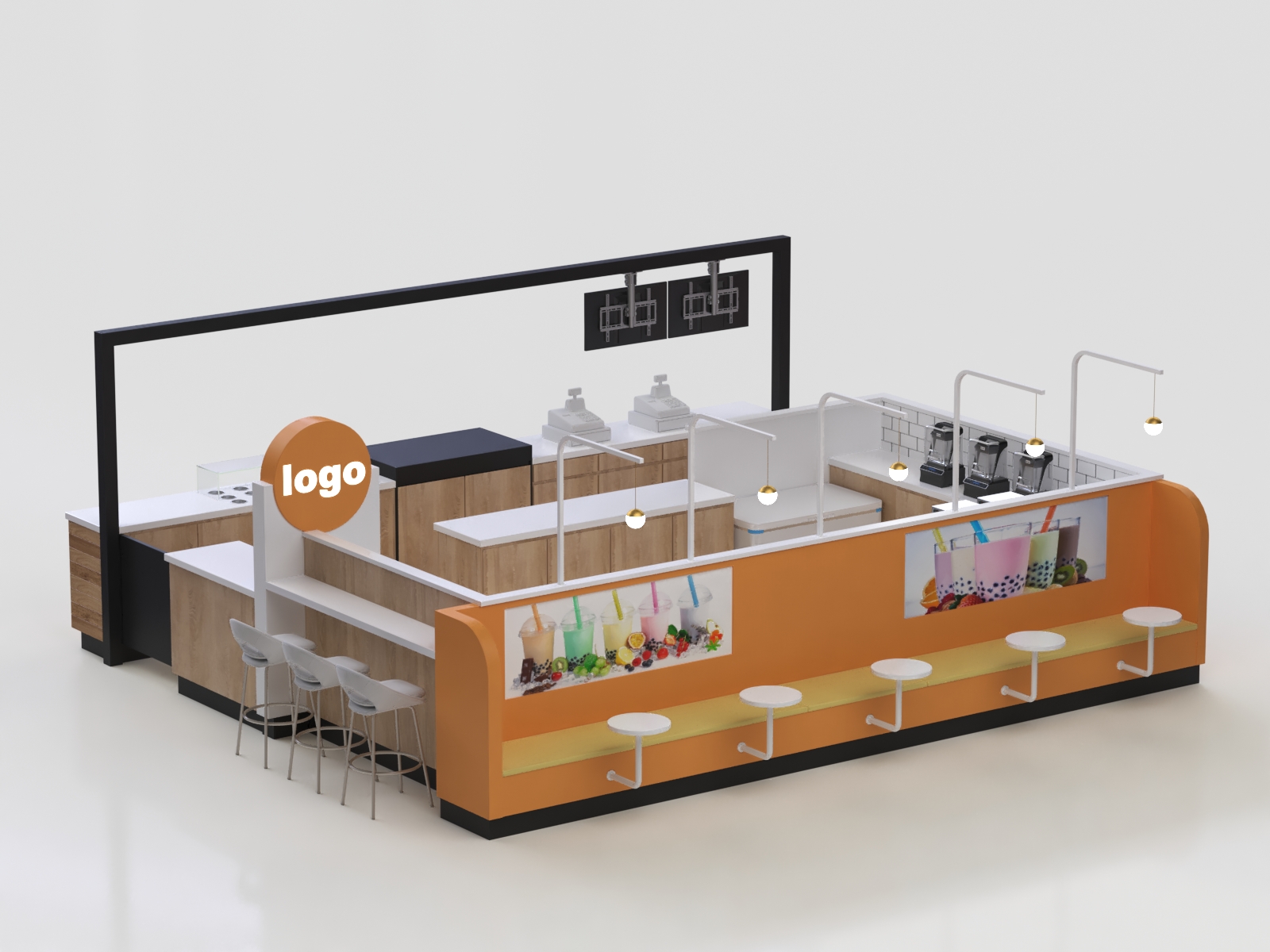 boba tea kiosk
