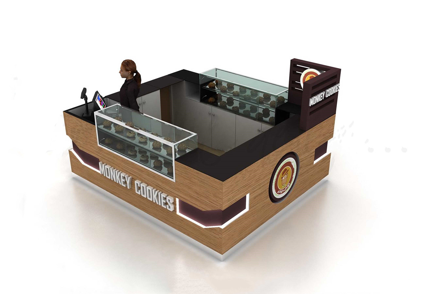 Wooden Cookie Kiosk 
