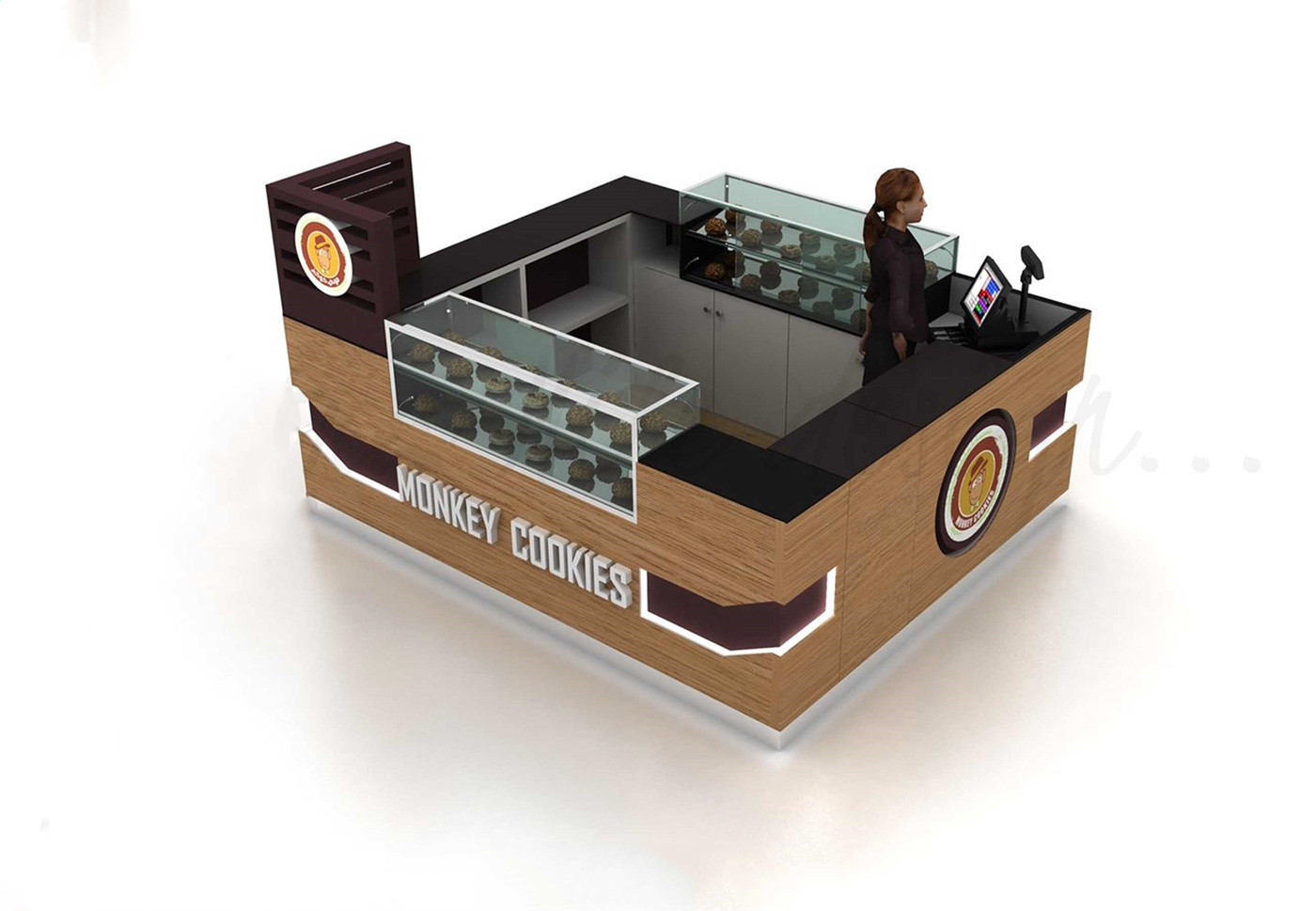 Wooden Cookie Kiosk 