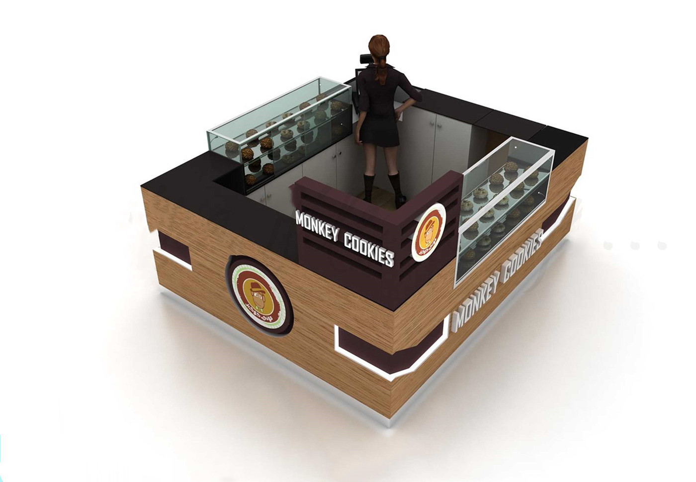Wooden Cookie Kiosk 