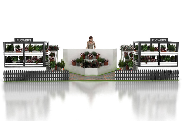 Flower Pot Display Stand