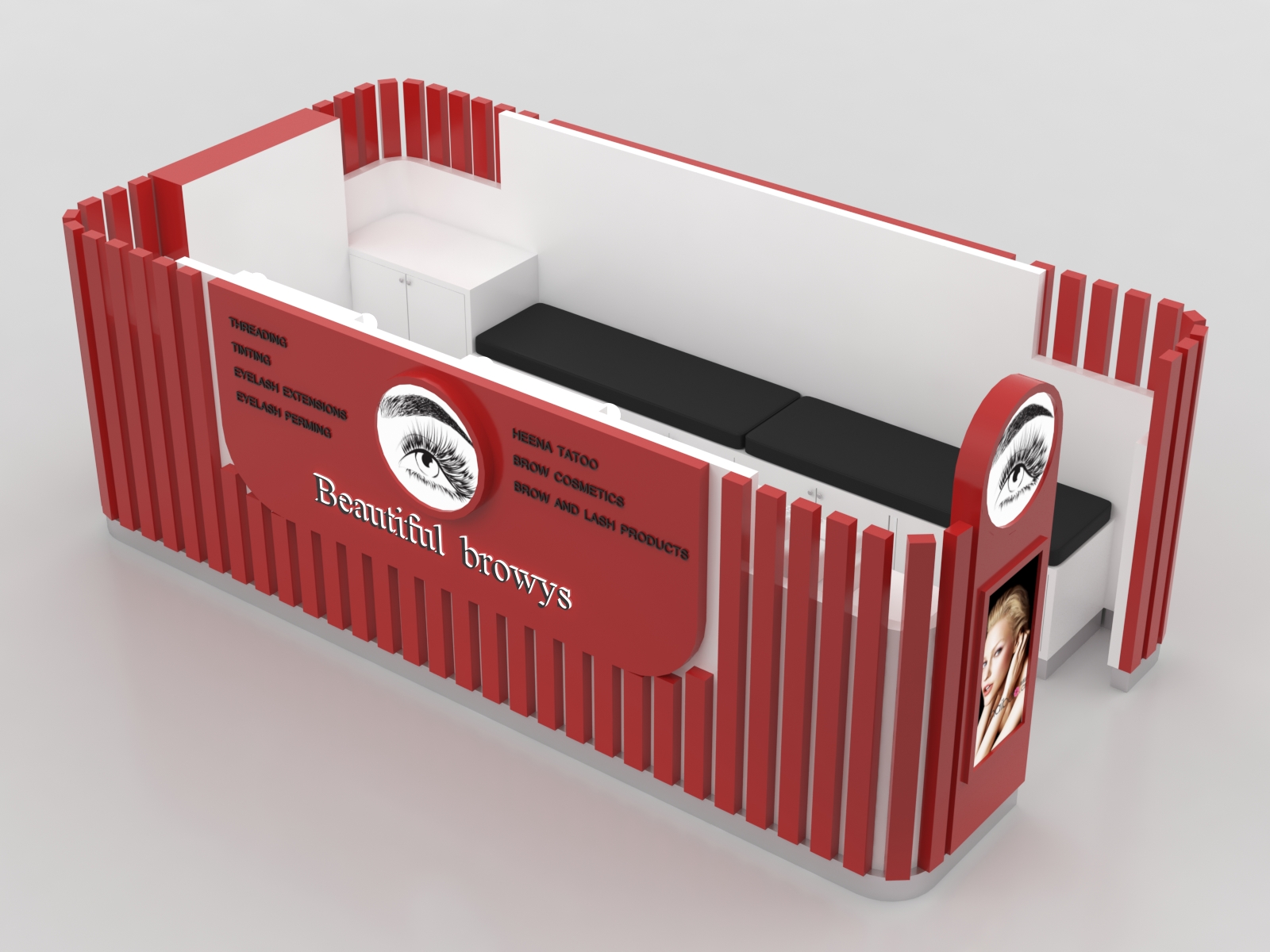 eyebrow kiosk