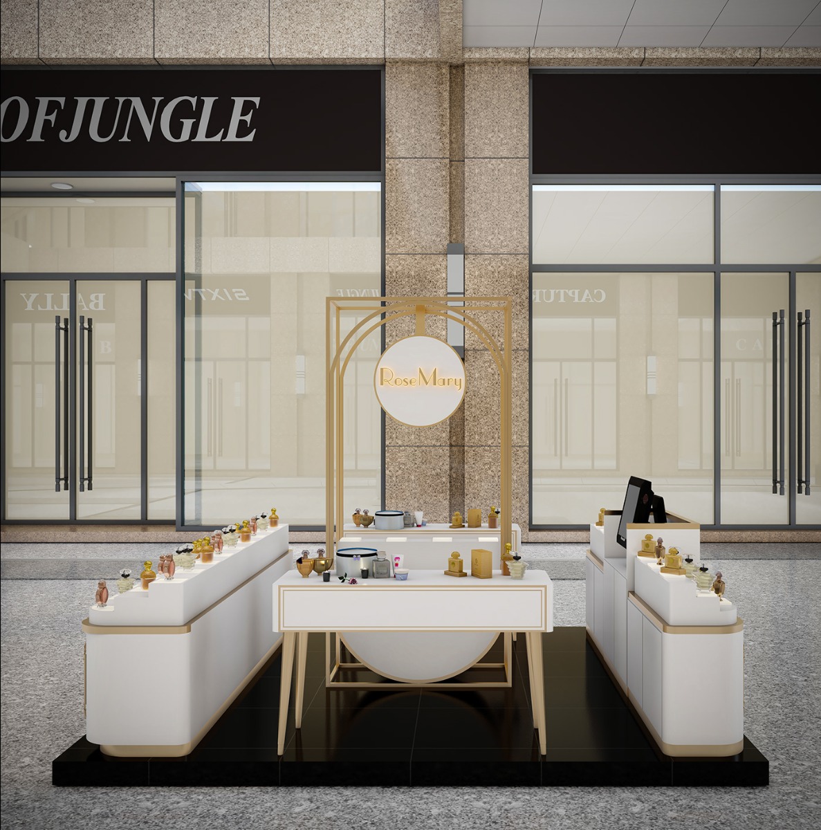 perfume kiosk
