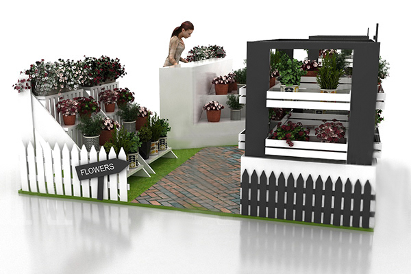 Flower Pot Display Stand