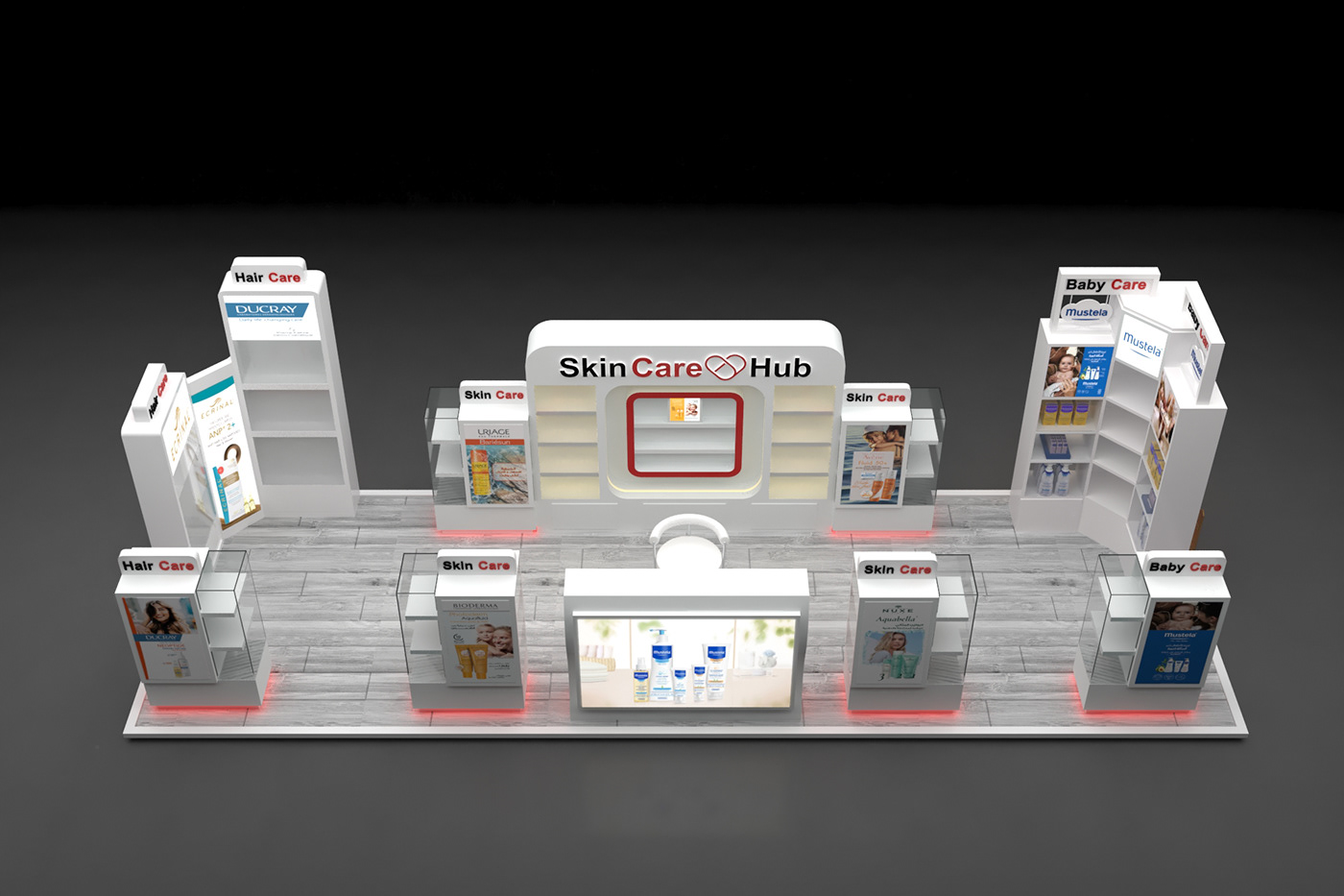  Skincare Display Showcase
