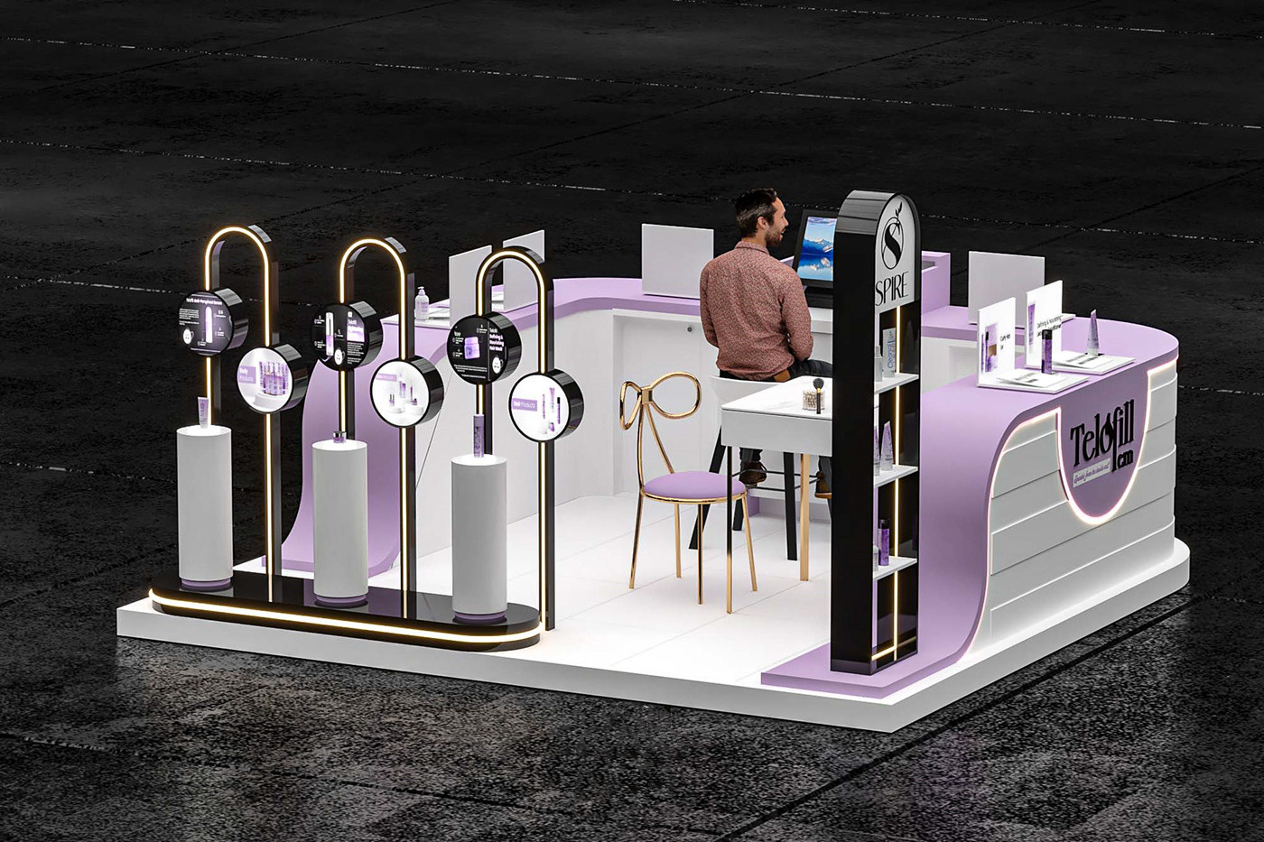 skincare kiosk