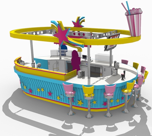 Unique Food Kiosk