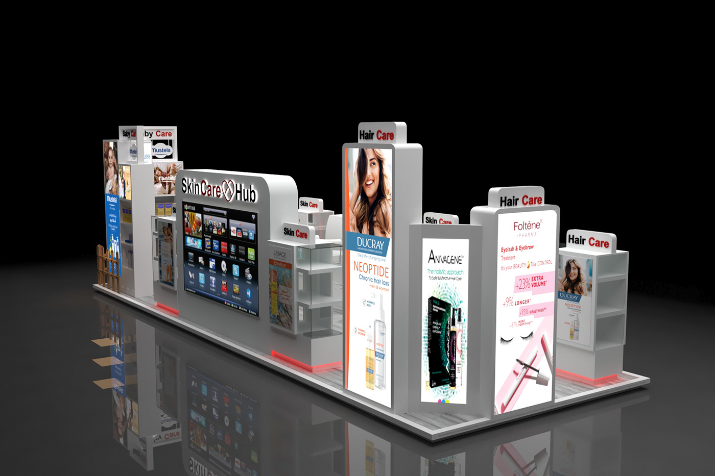  Skincare Display Showcase