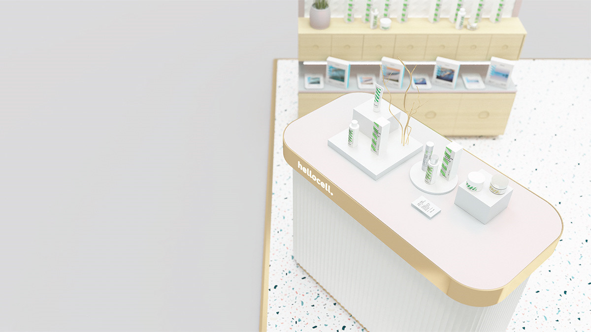 perfume kiosk