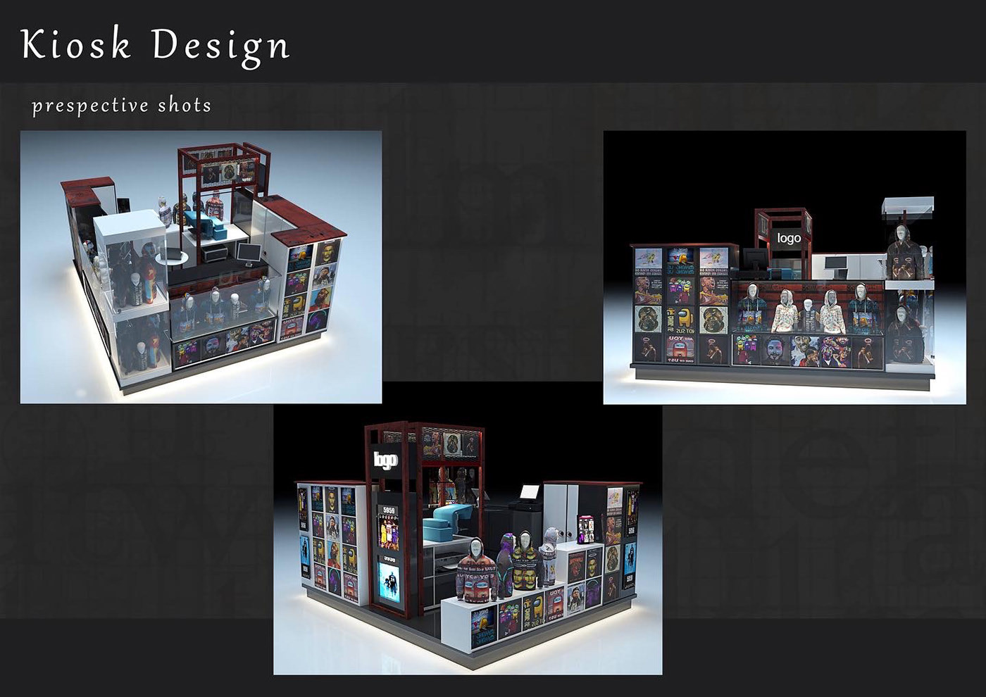 Hoodie Clothing Display Booth