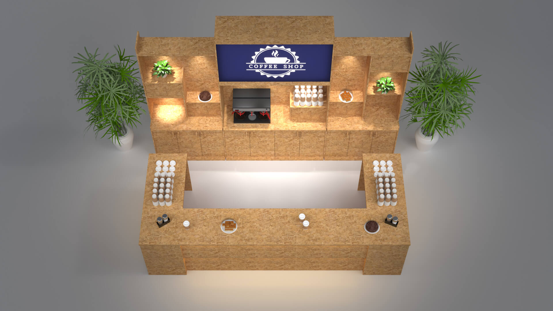 food kiosk used in mall 