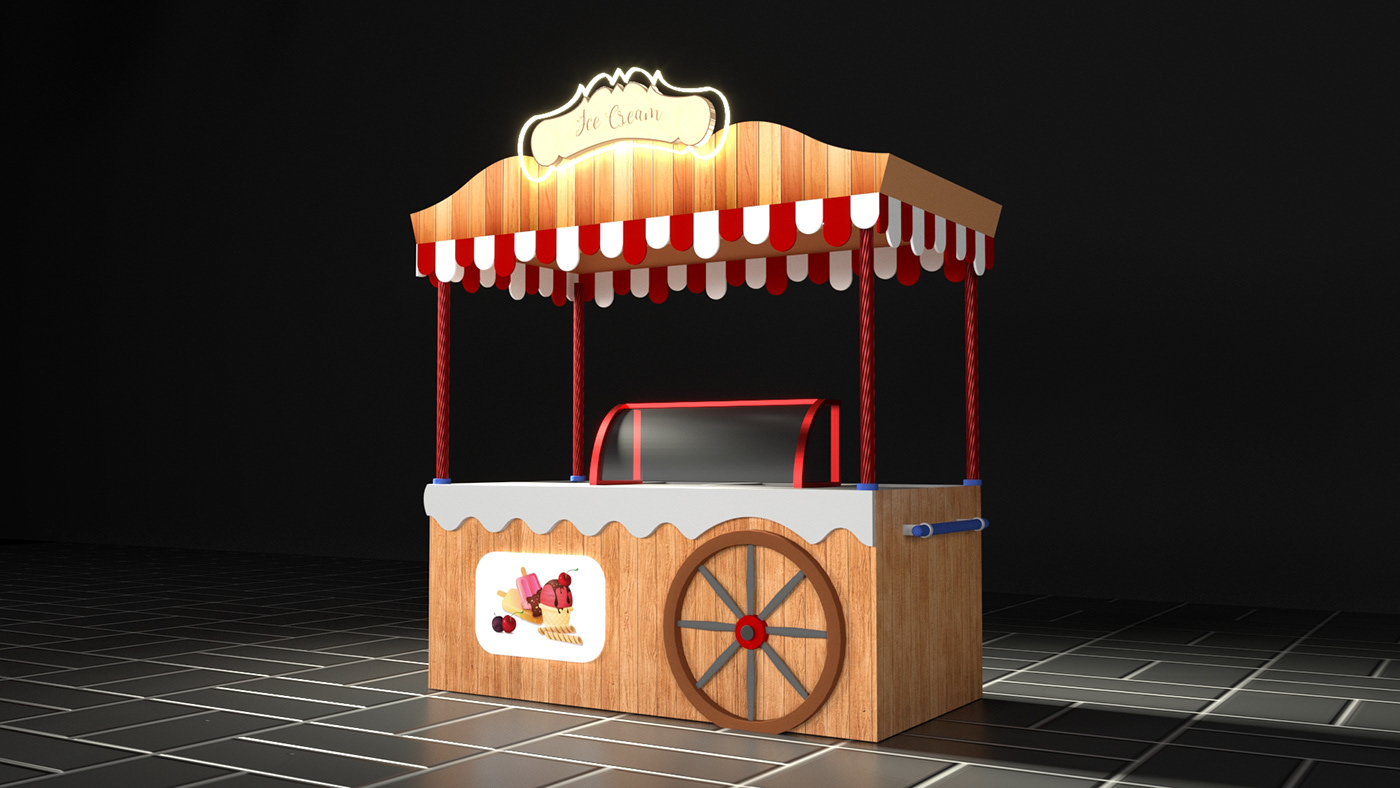 ice cream cart
