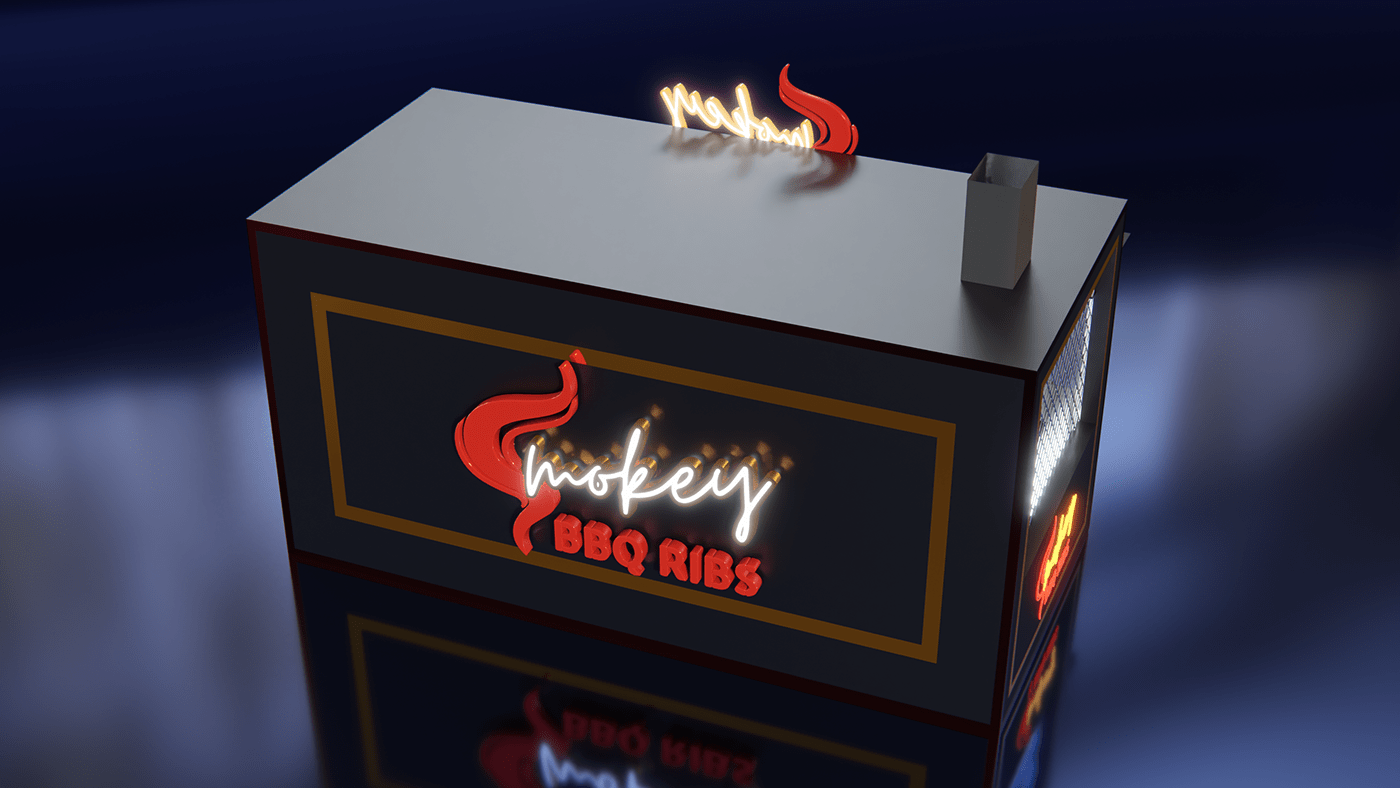 Retro BBQ Kiosk 