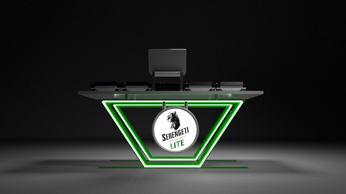 DJ bar counter