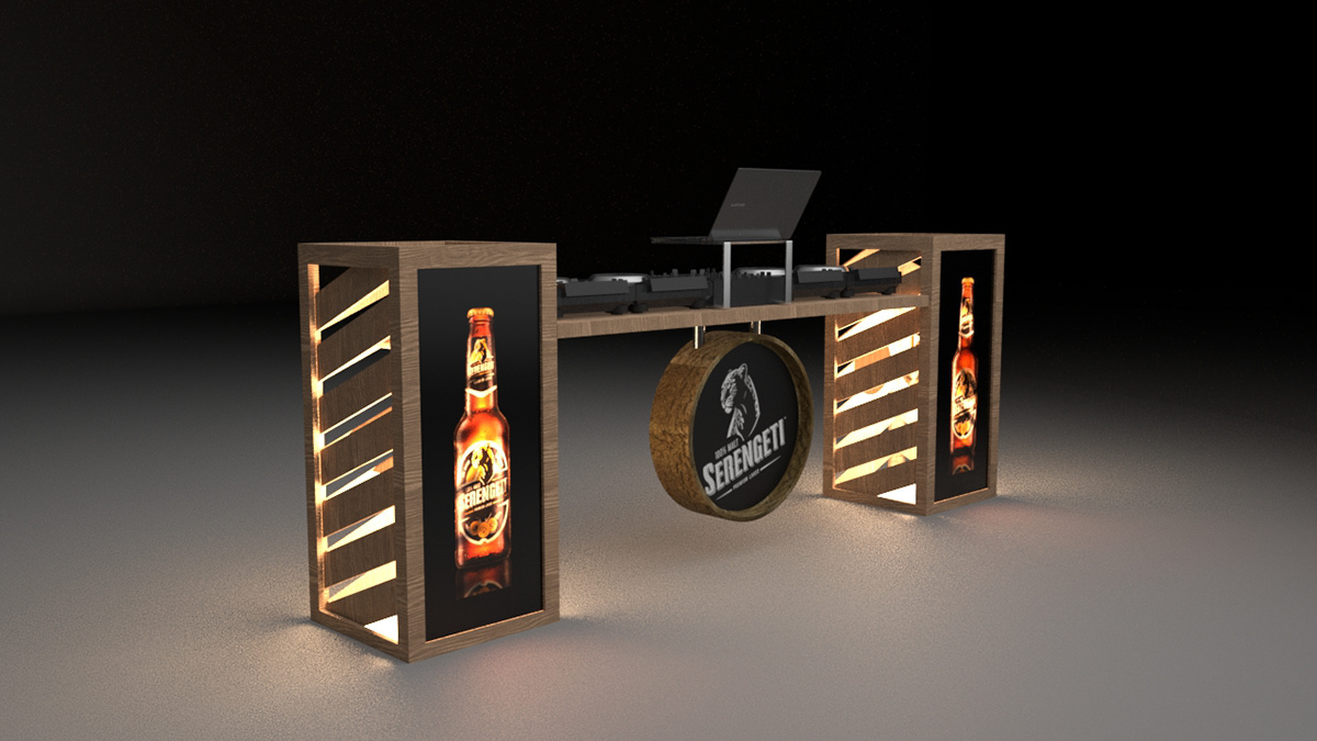 DJ bar counter