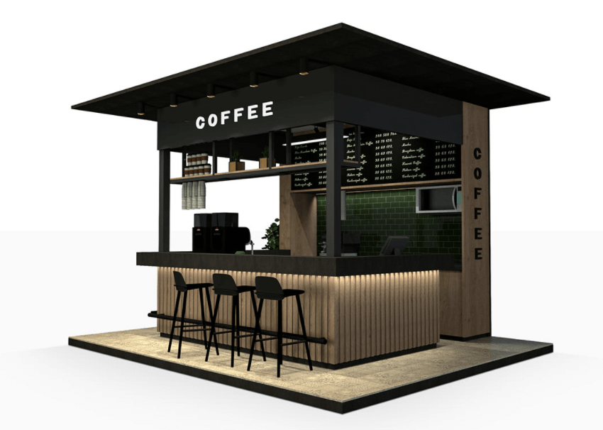 coffee bar kiosk 