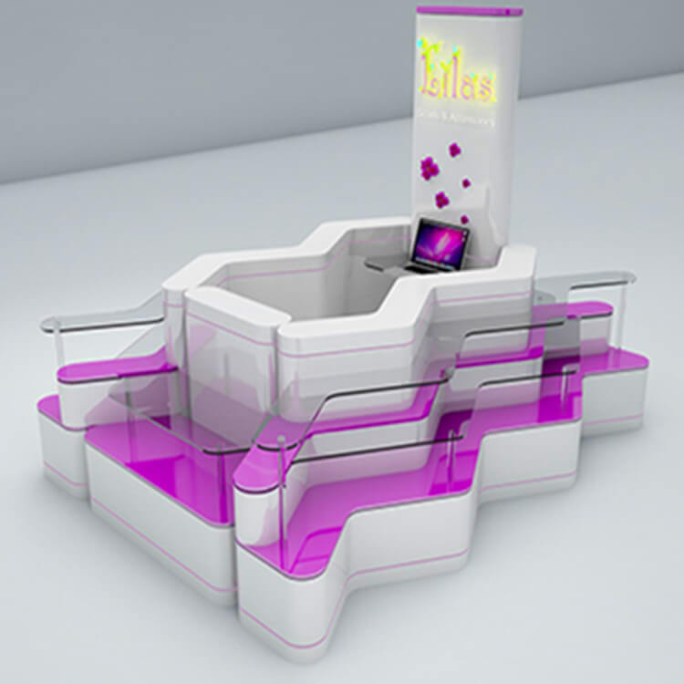 cosmetic kiosk design 