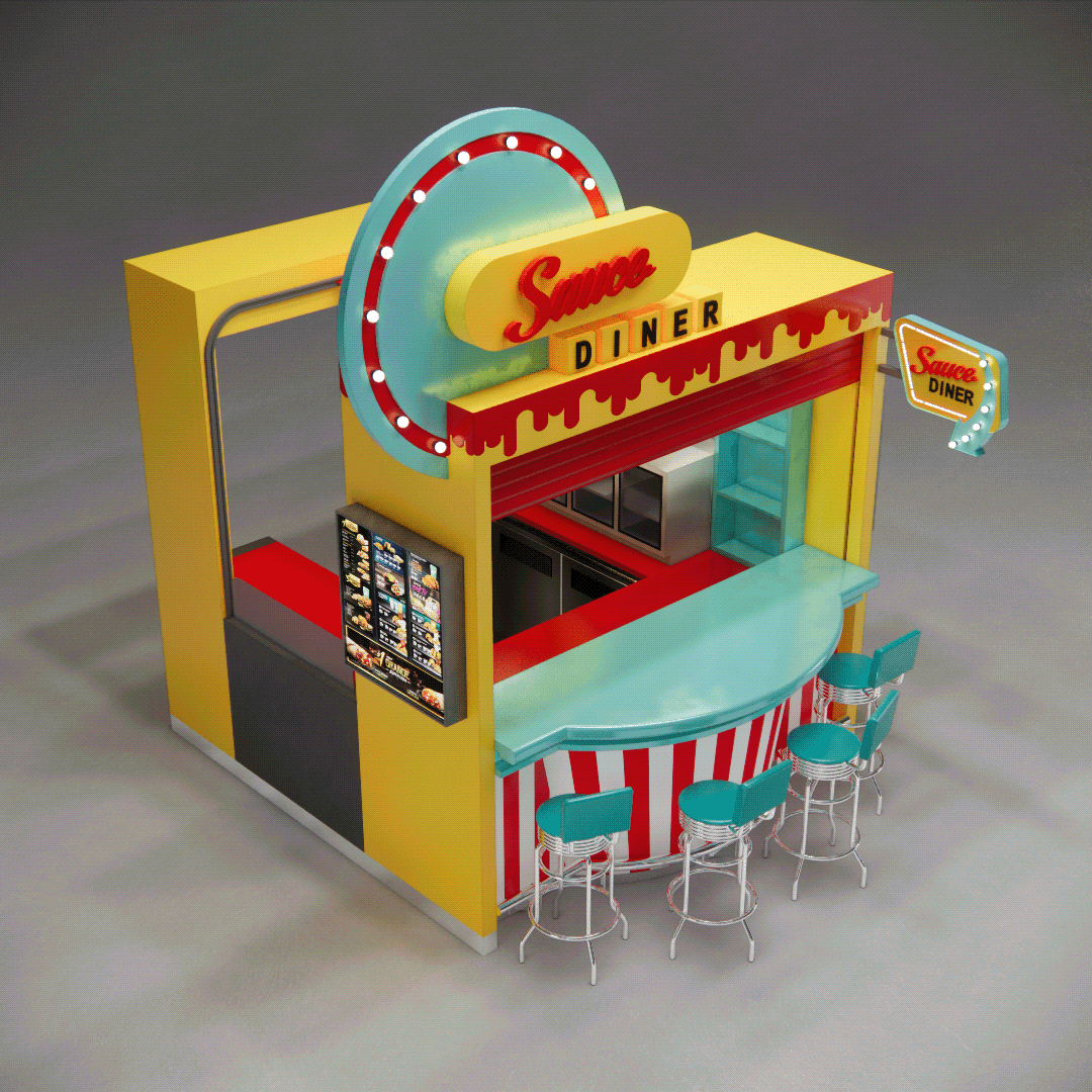 Food Outdoor Kiosk 