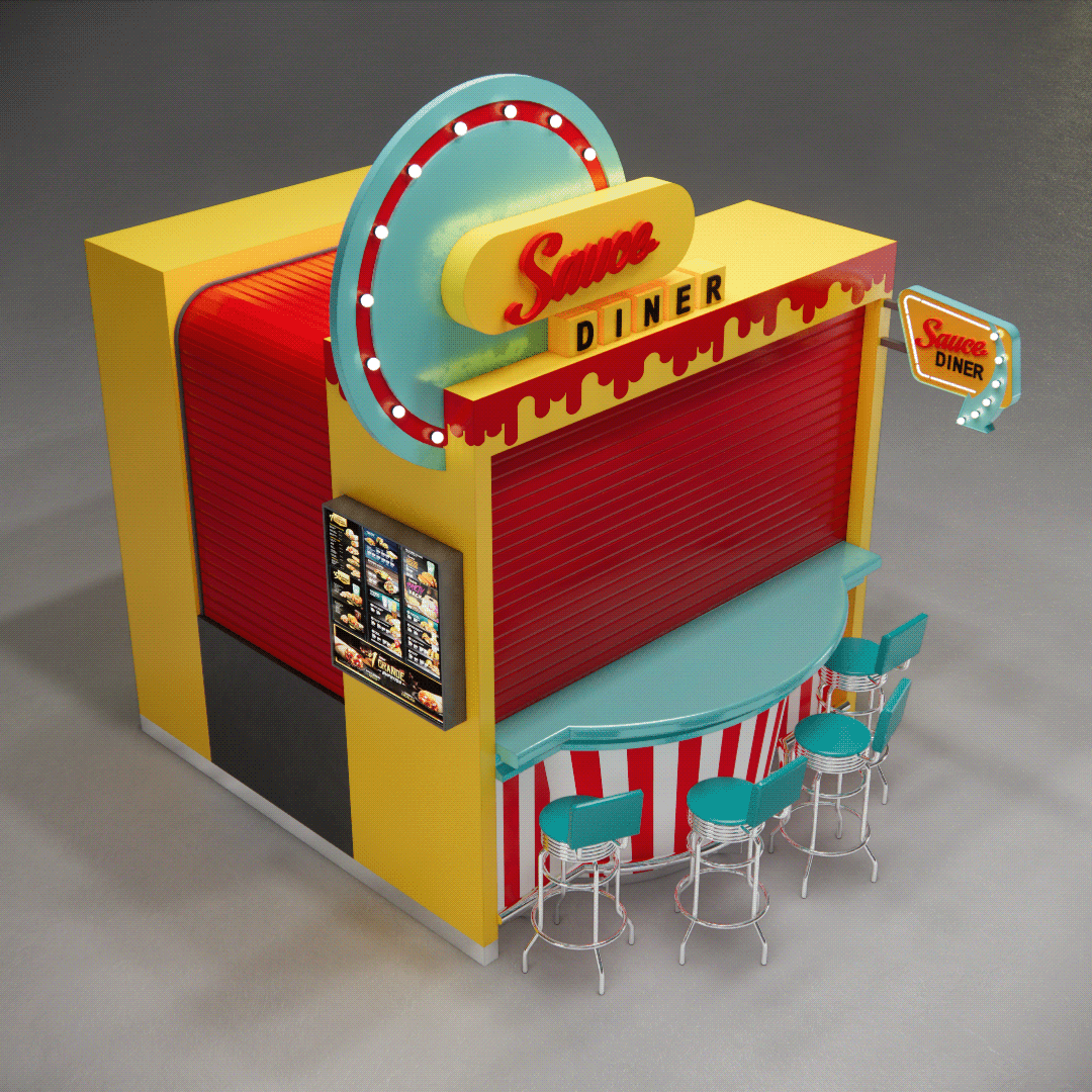 Food Outdoor Kiosk 