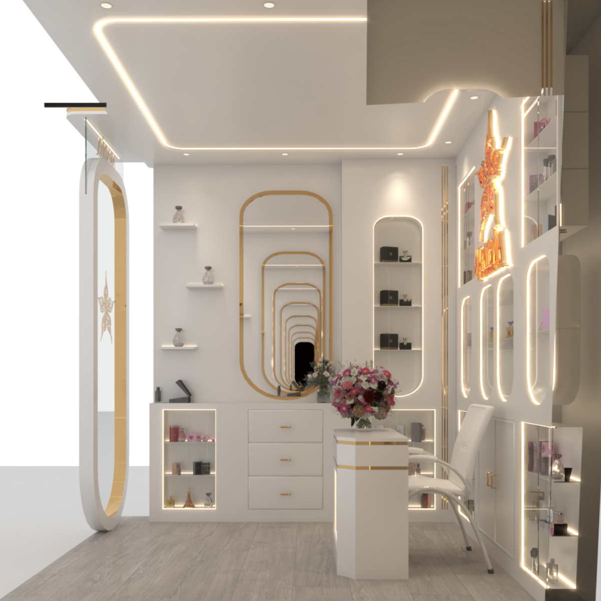 perfume kiosk 