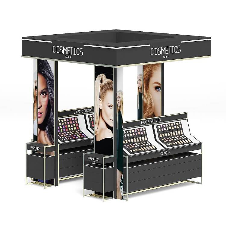 makeup display kiosk 