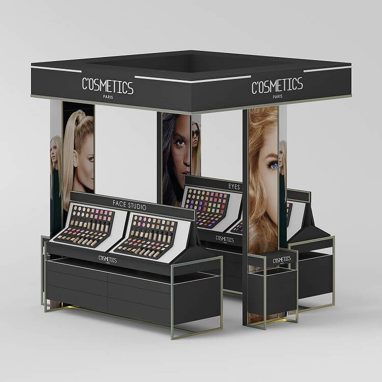 cosmetic display booth 