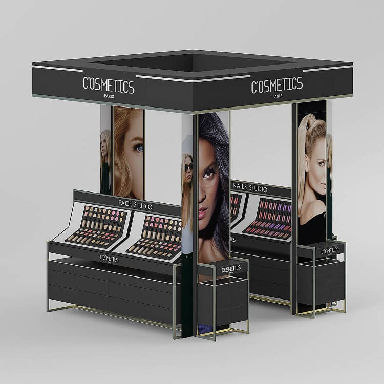 perfume display kiosk 