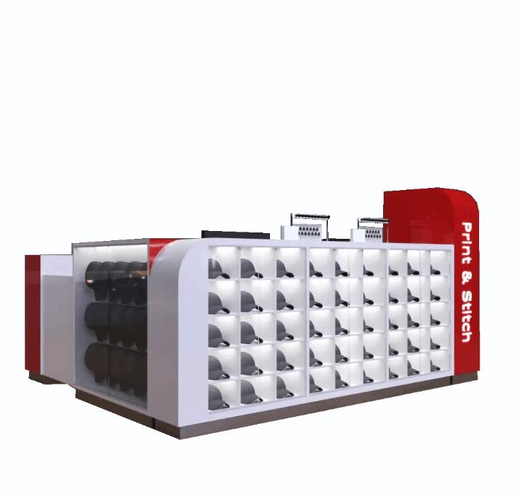cap display booth