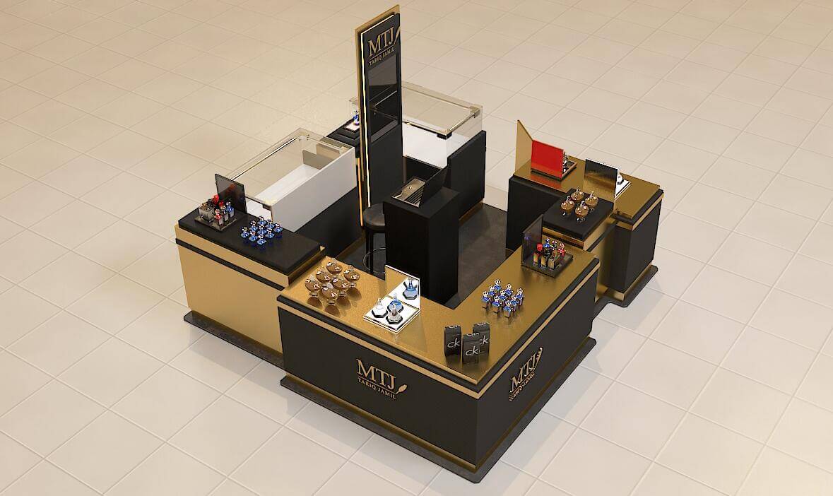 perfume display booth 