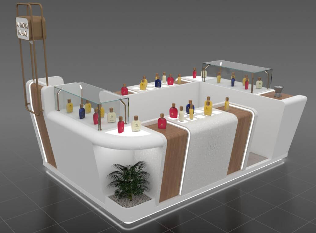 perfume kiosk design