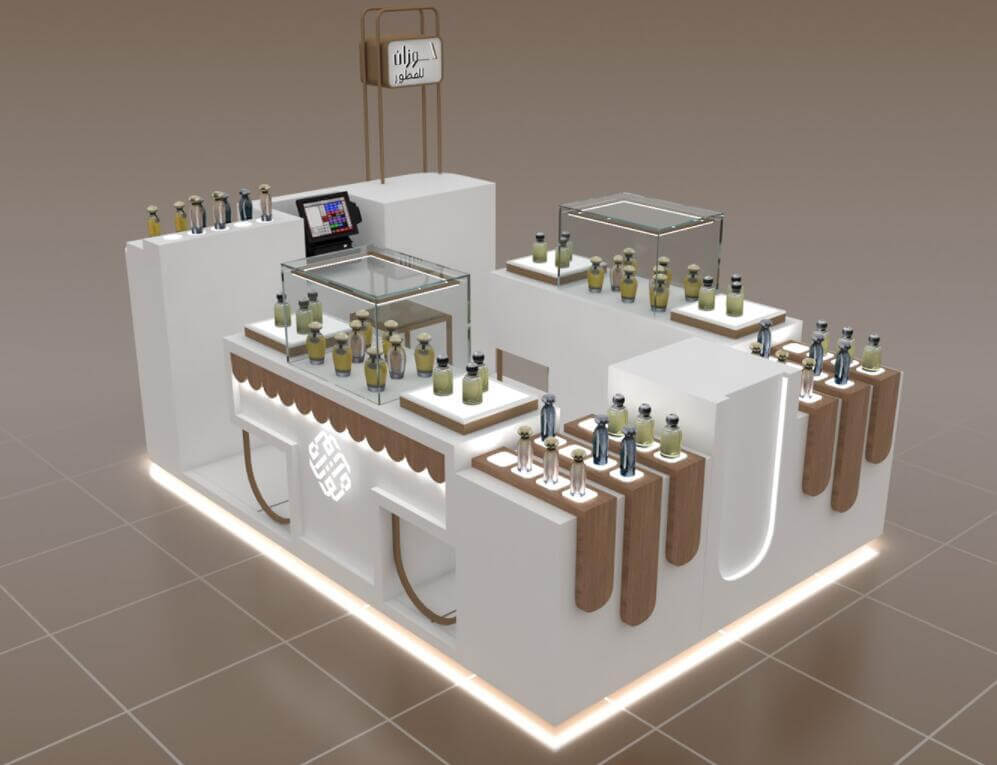 perfume kiosk