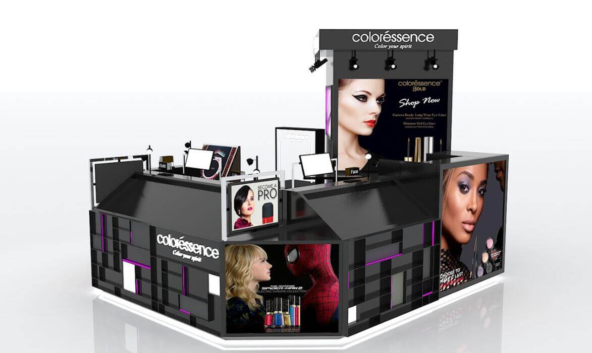 cosmetic display counter 